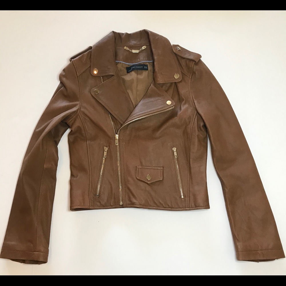 Zara Vegan Leather Jacket  Small